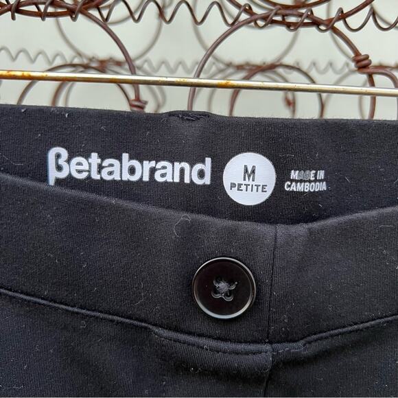 Betabrand Boot Cut Classic Black Dress Yoga Pants Medium Petite - Picture 2 of 4